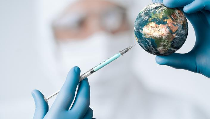 vaccine injection into globe