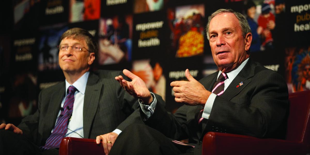 Bill Gates and Michael Bloomberg