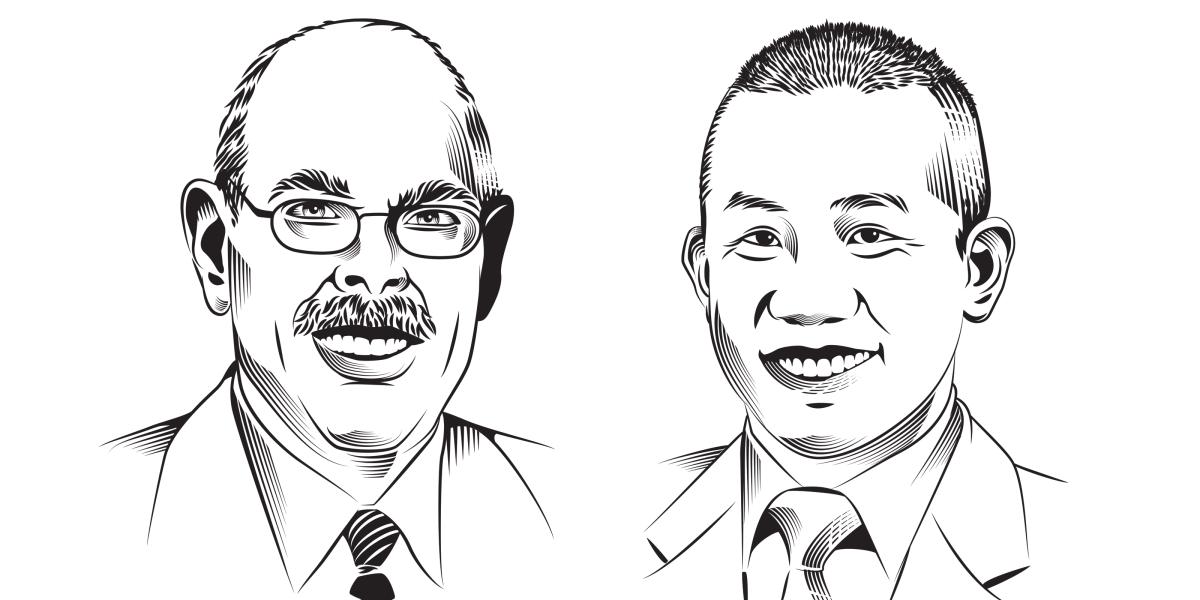 Henry Waxman and Clarence Lam