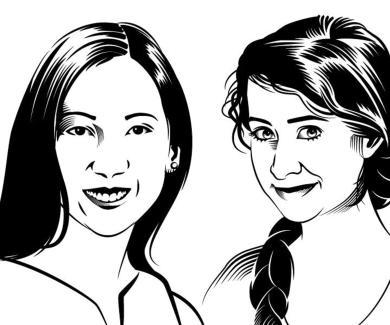 An illustration of Leana Wen and Shazeen Suleman.